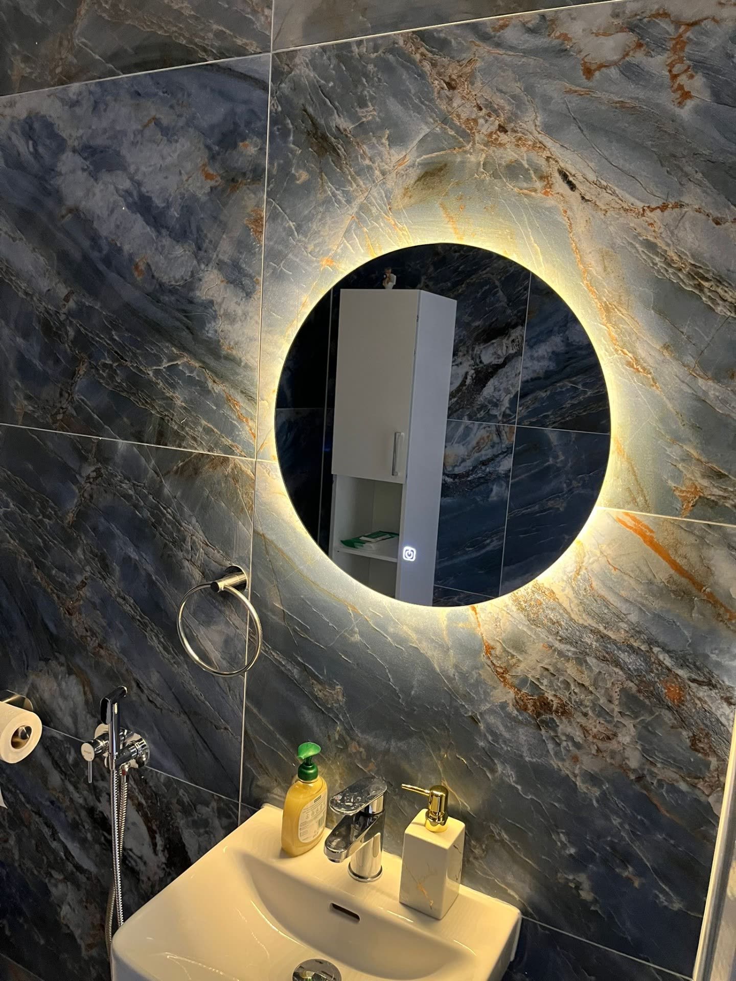 Bathroom LED backlit mirror