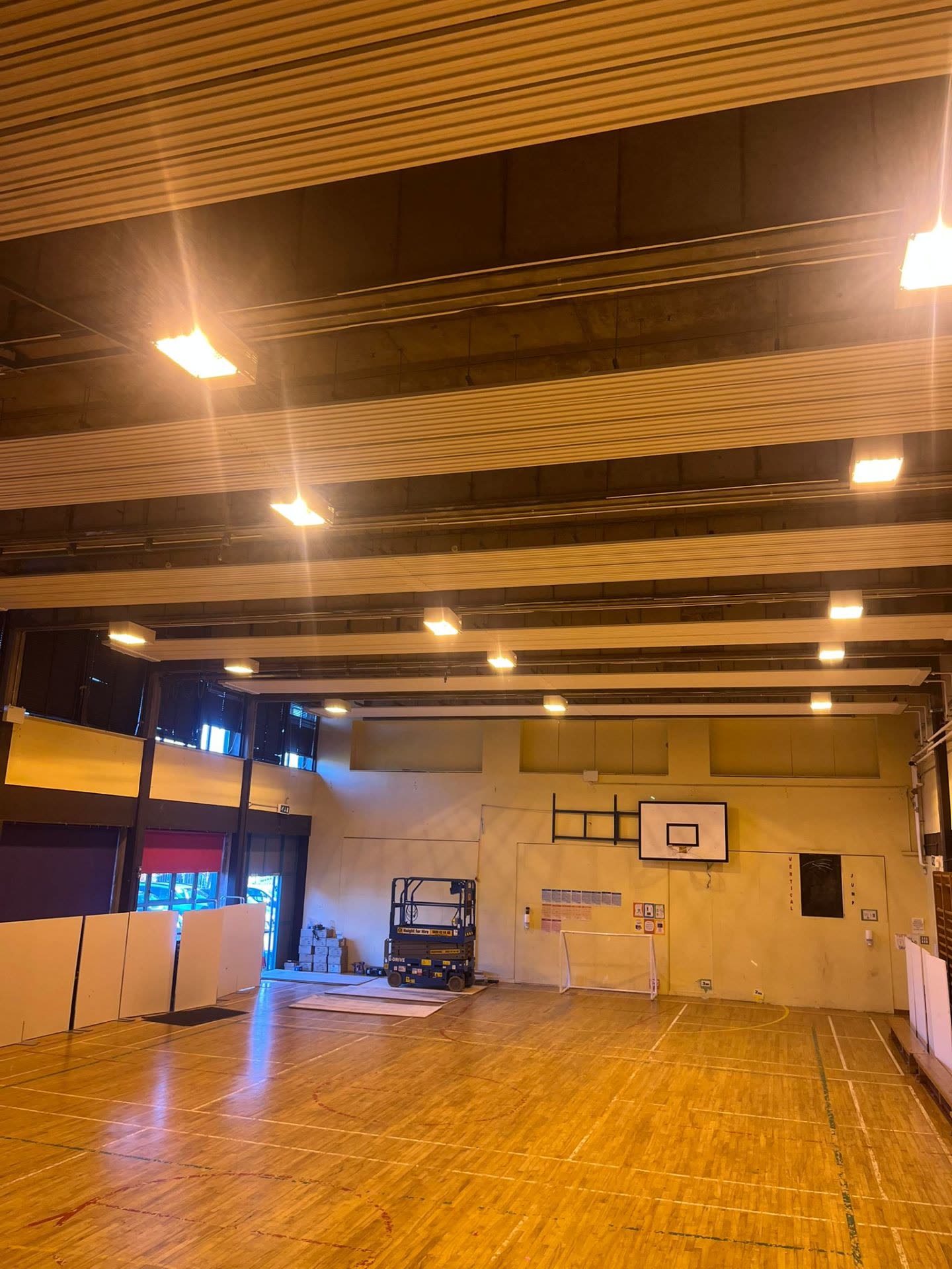 Sports hall before LED upgrade