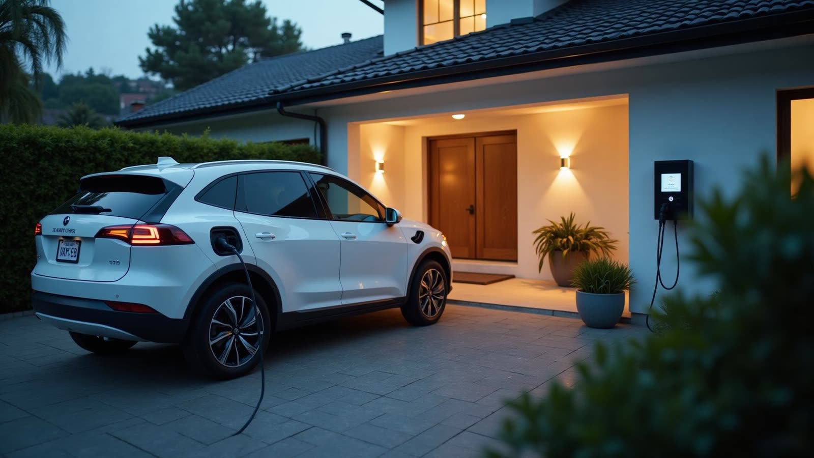 Electric vehicle charging at home