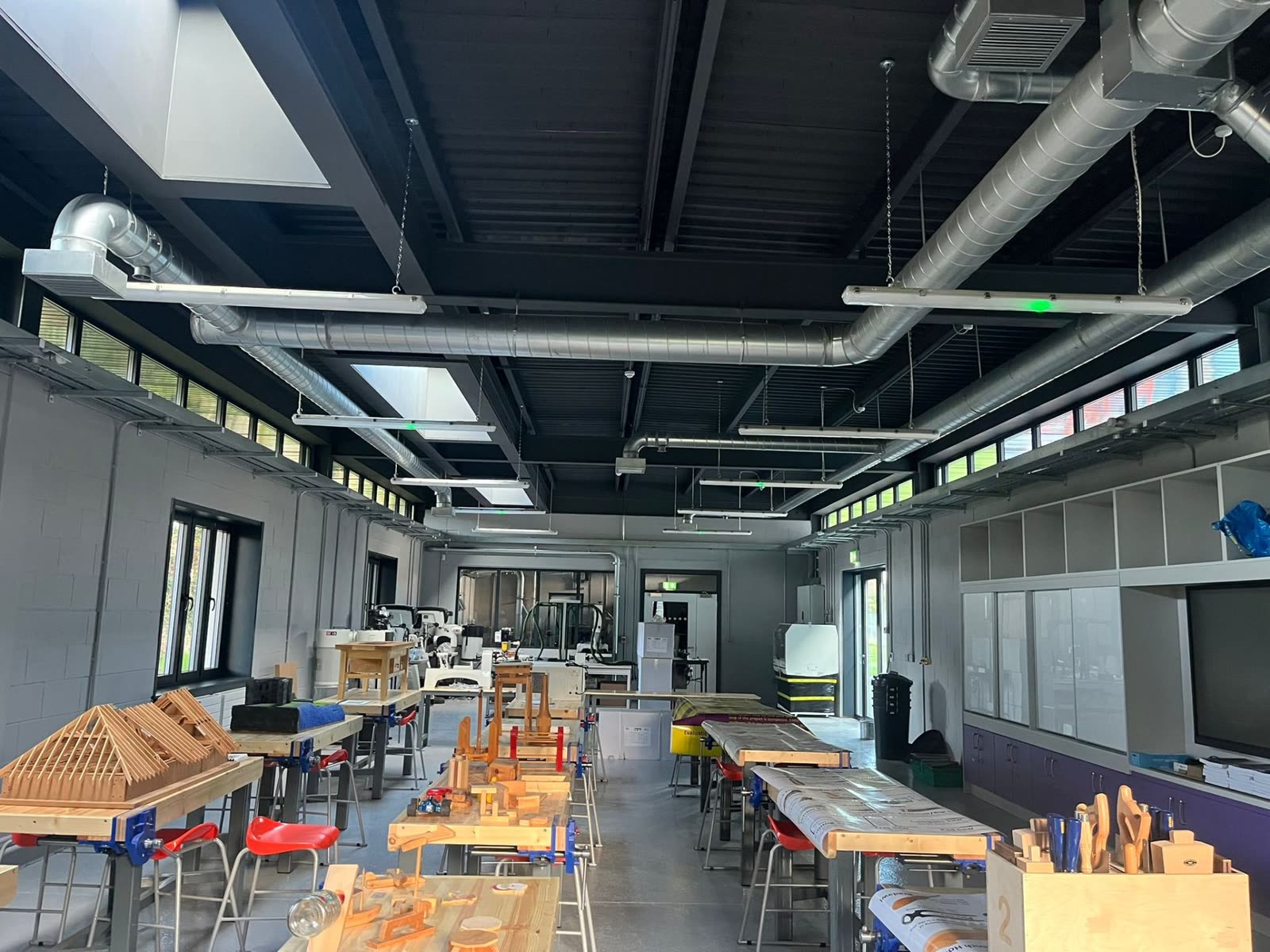 School workshop electrical installation